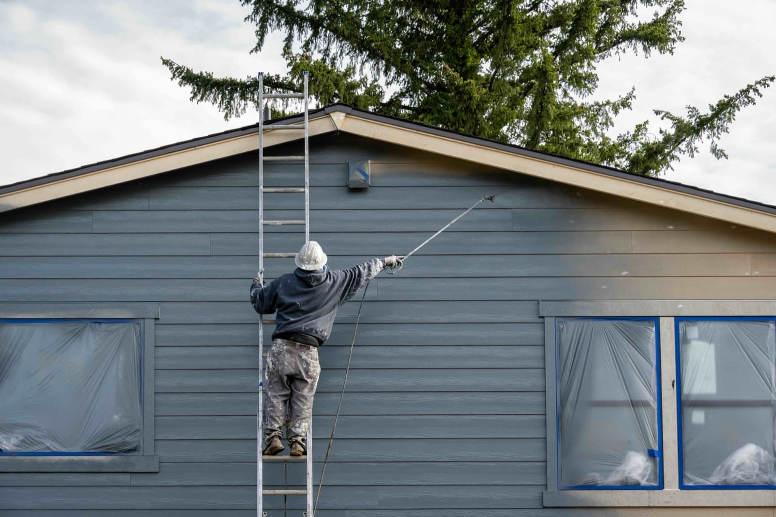 Painting crew on a commercial job